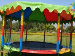 Cama Saltarina con Techo Circular 01